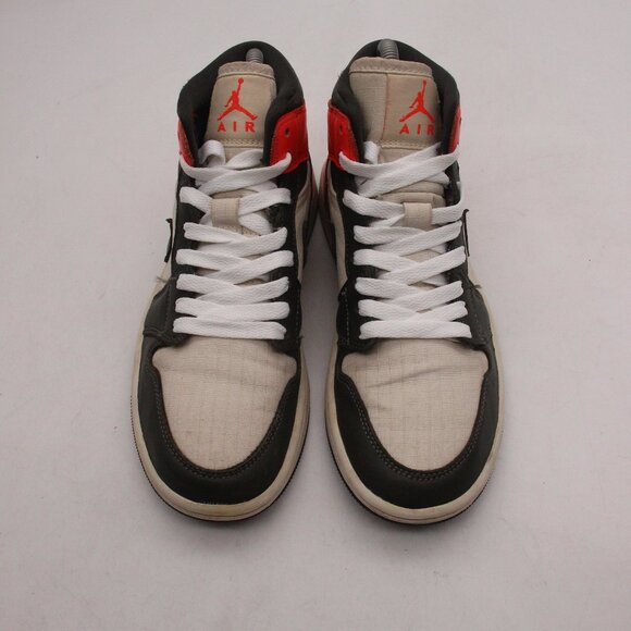 Nike Air Jordan 1 Mid SE Newsprint Women's Size 6 Athletic sneaker DQ6078-100 - Picture 2 of 10